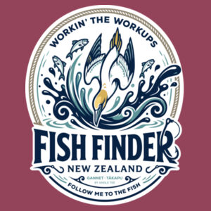 Fishfinder NZ Gannet – Women’s Hoodie Dark Colours Design