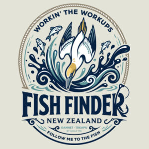 Fishfinder NZ Gannet – Women’s Hoodie Light Colours Design