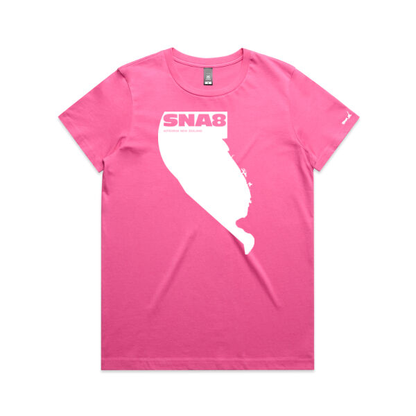 Snapper 8 – Women’s Tee (white print) Thumbnail