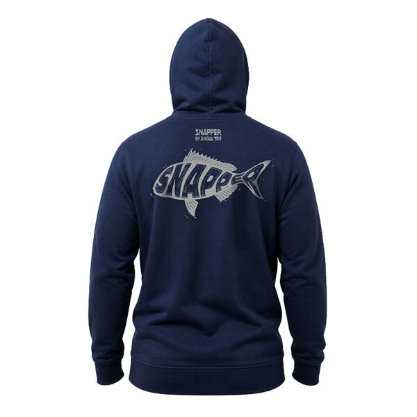 Snapper Lino Cut – Men’s Hoodie Dark Thumbnail