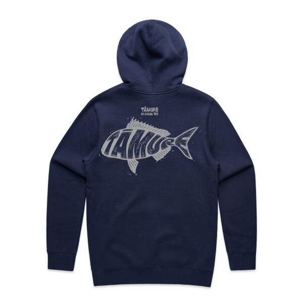 Tāmure Lino Cut – Men’s Hoodie Dark Thumbnail