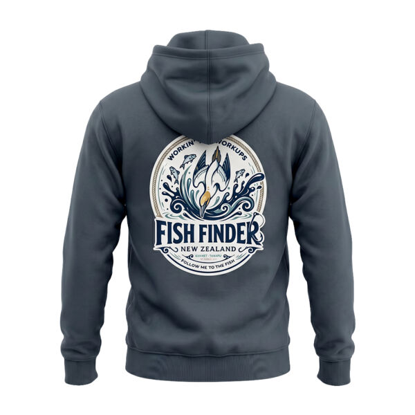 Fishfinder NZ Gannet – Men’s Hoodie Dark Colours Thumbnail