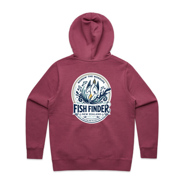 Fishfinder NZ Gannet – Women’s Hoodie Dark Colours Thumbnail