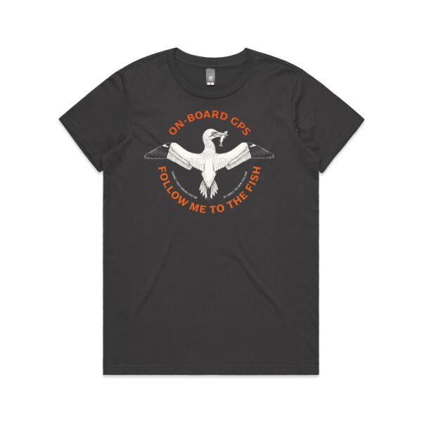 GPS Gannet Positioning System – Women’s Fishing Tee Thumbnail